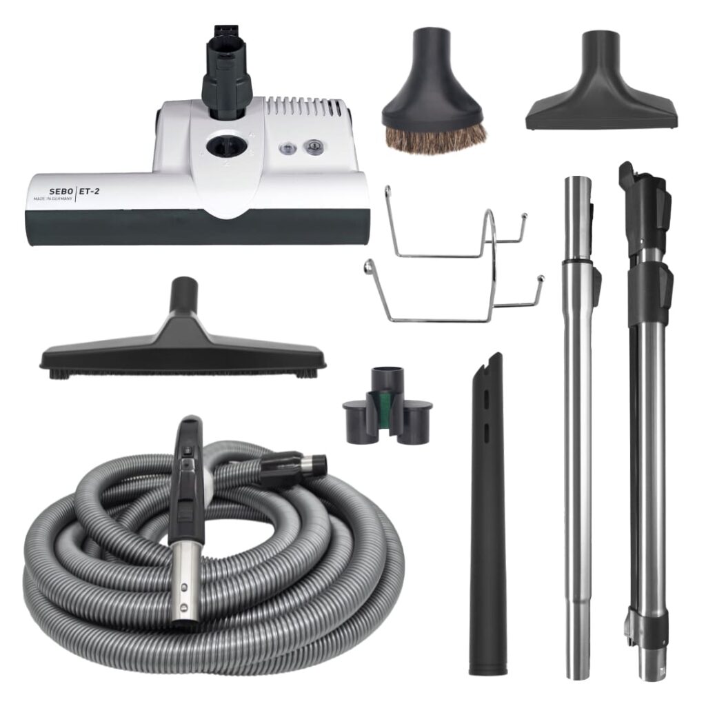 Deluxe Central Vacuum Kit with ET-2 Power Head white