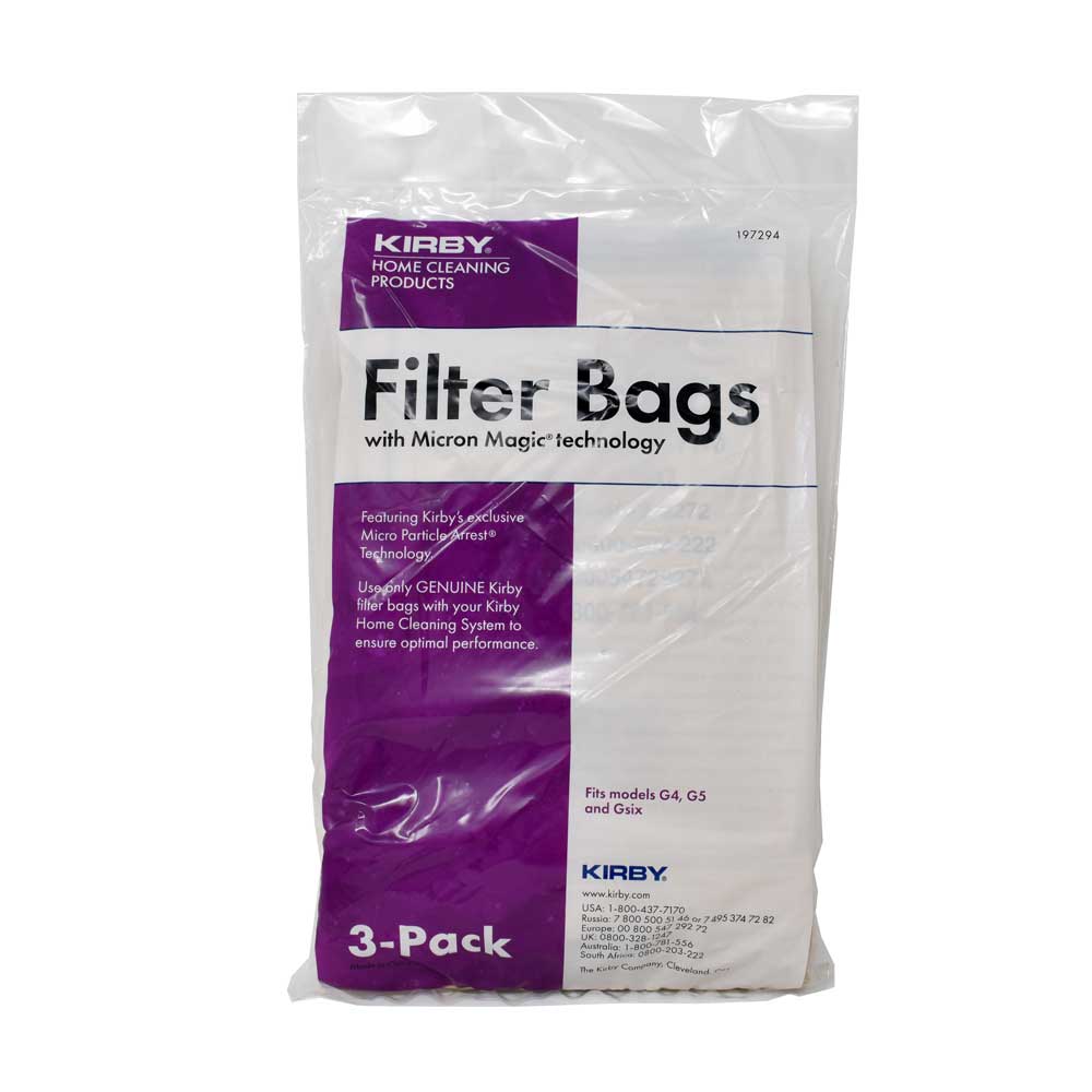 Kirby Twist Style Kirby G4, G5 & G6 Paper Filter Bags - 3 Pack