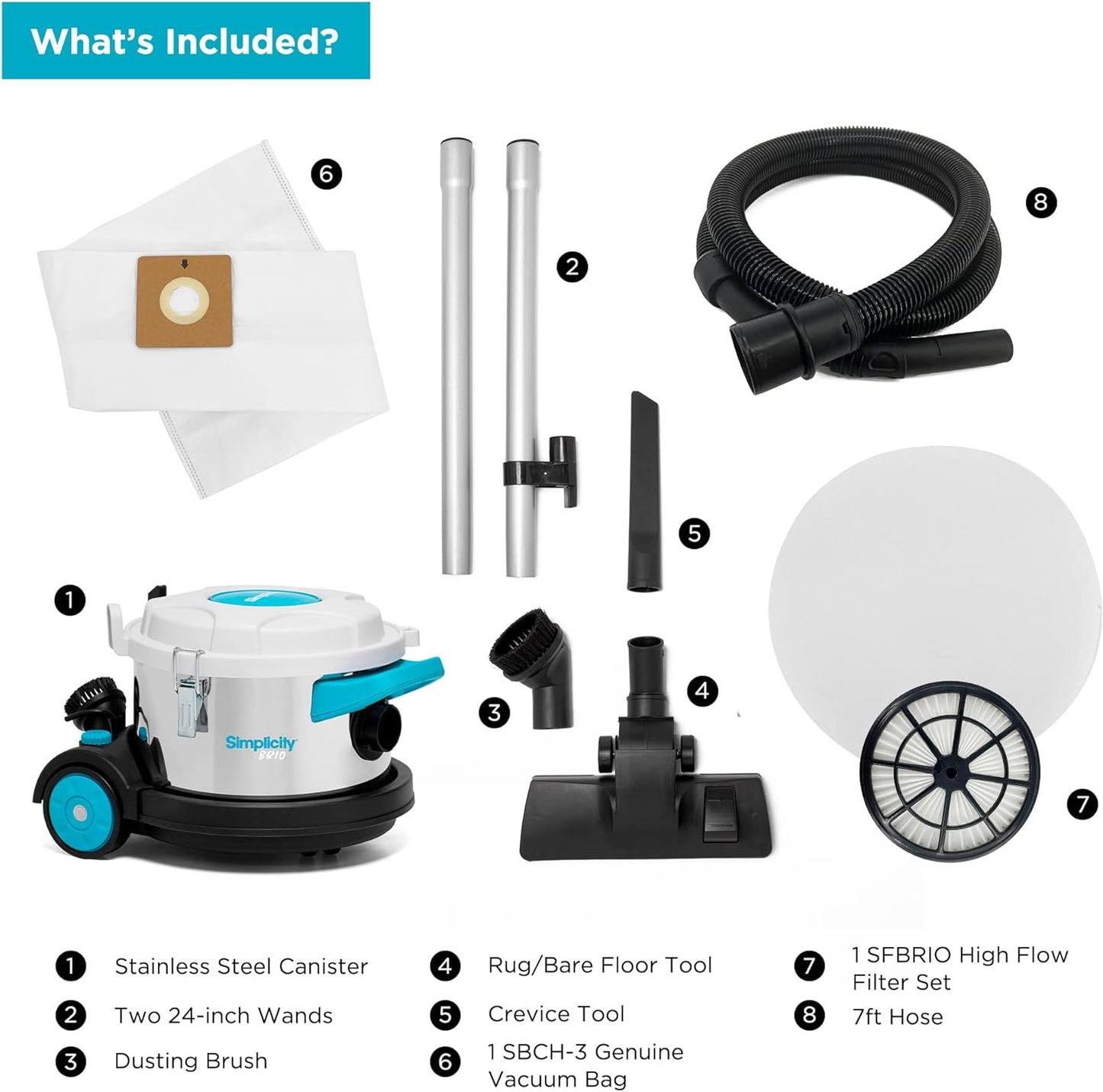 Simplicity Brio Canister Vacuum