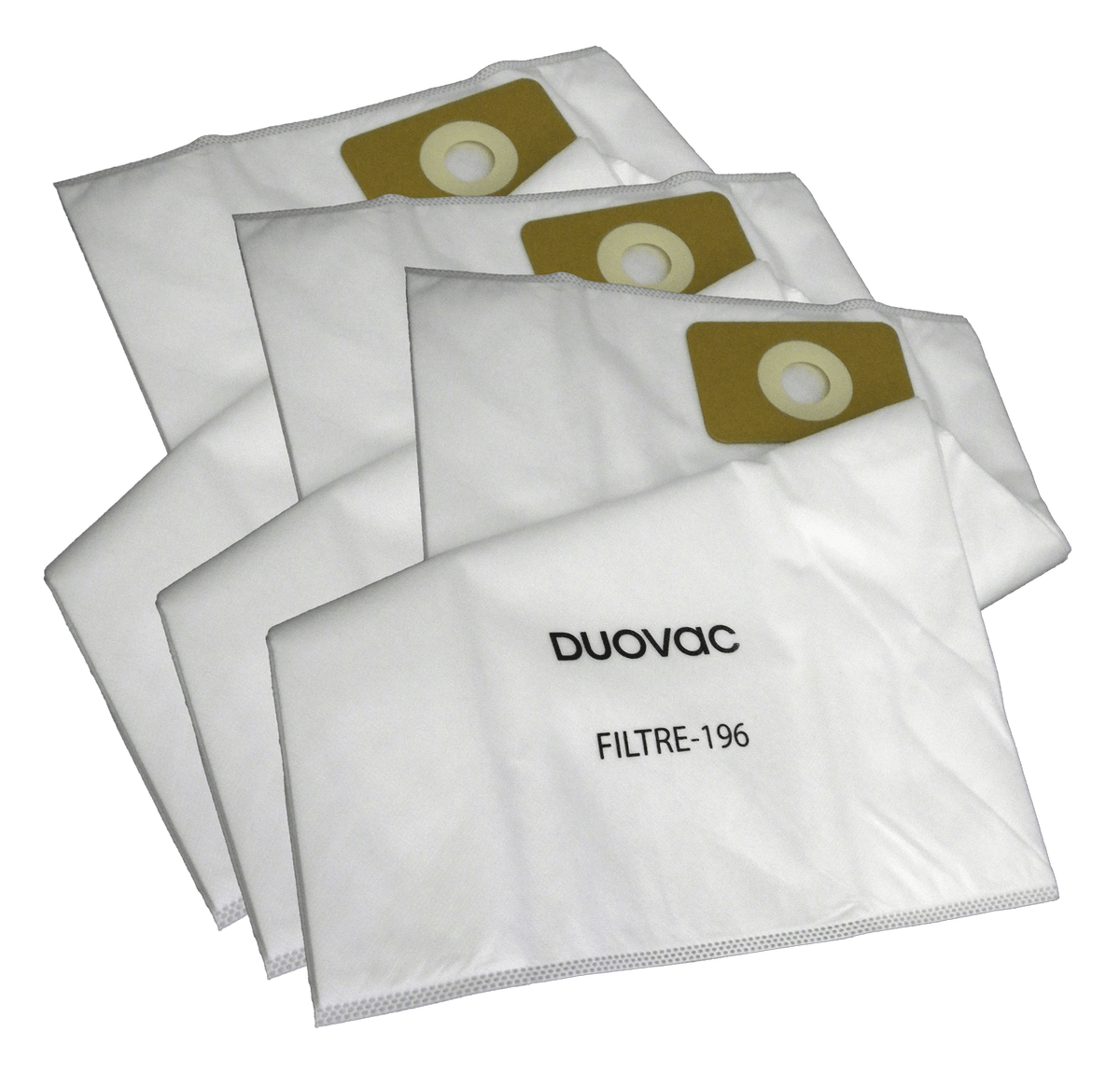 Duovac/Husky Filter-196 Cloth HEPA Bags 3 Pack Duovac