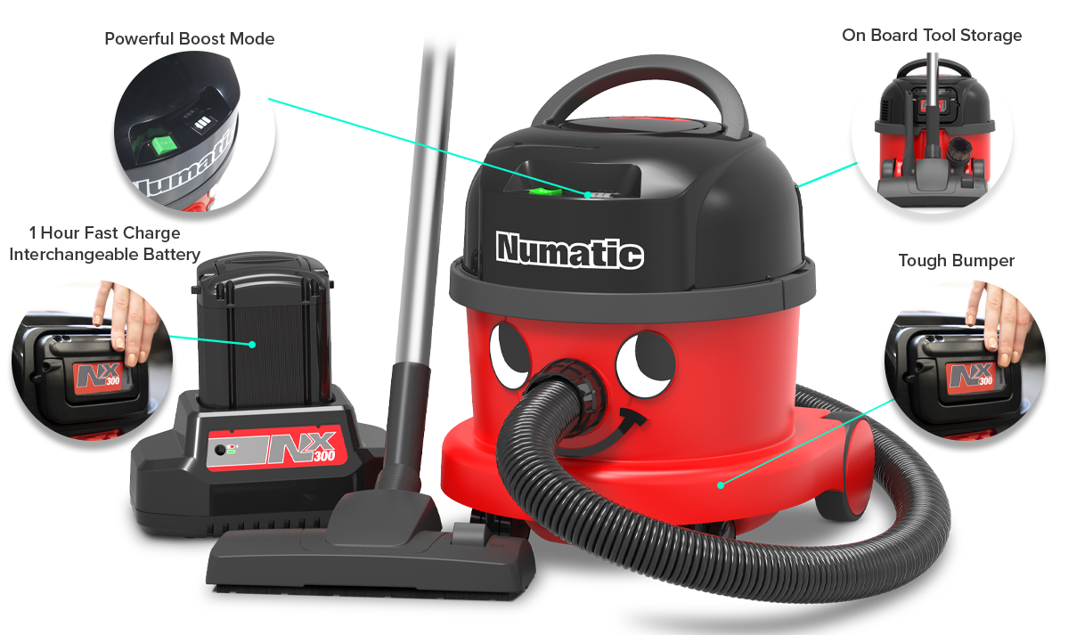 Numatic Henry NBV 240NX Cordless Canister Vacuum Cleaner