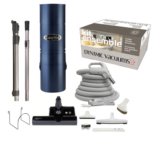 CanaVac CV790 Central Vacuum System with Deluxe SEBO ET-2 Powerhead Package