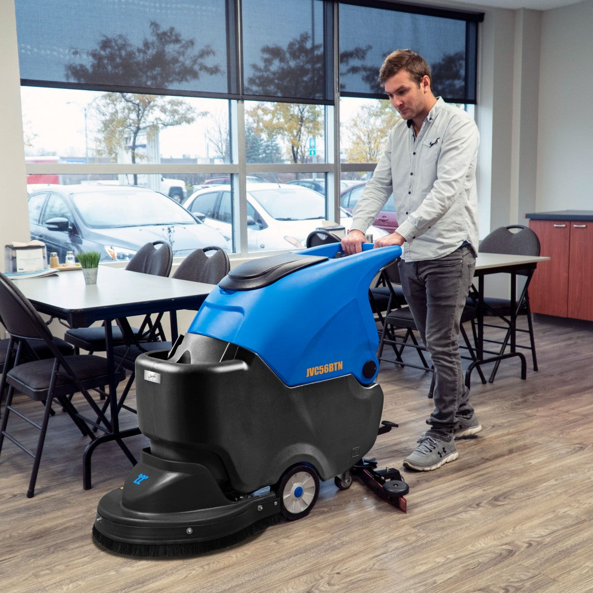 Johnny Vac JVC56BTN 22" Autoscrubber with Traction Johnny Vac