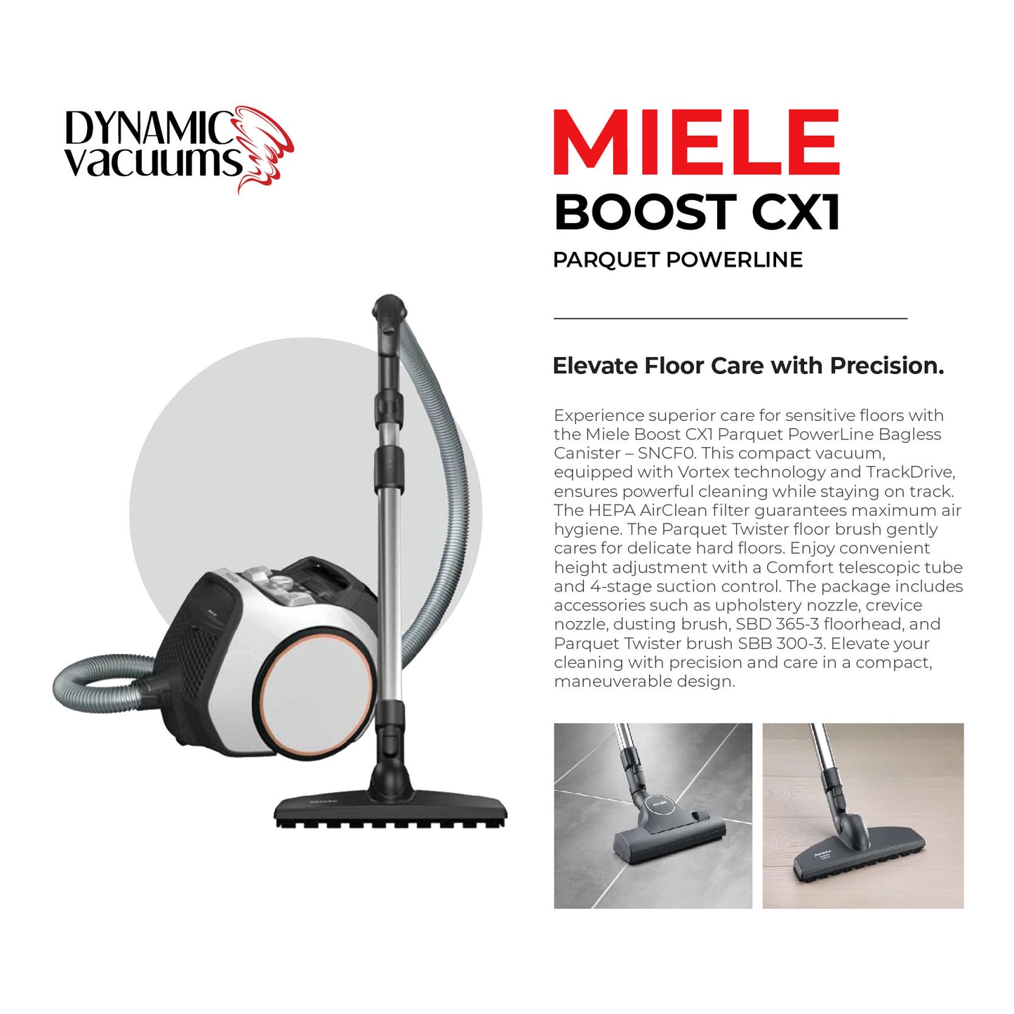 Miele Boost CX1 Parquet Powerline
