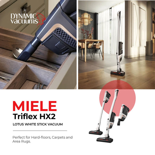 Miele Triflex HX2 Lotus White Stick Vacuum Miele