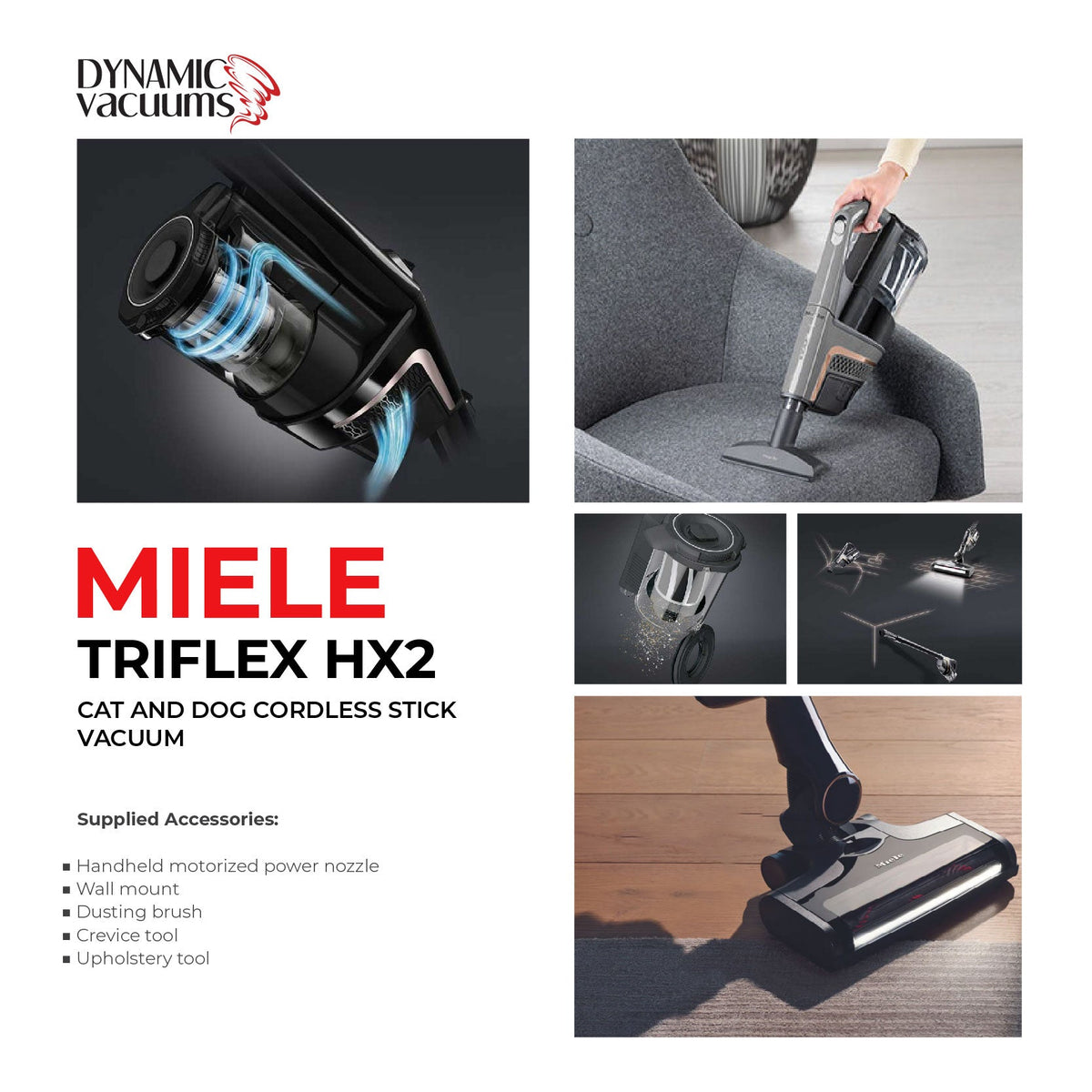 Miele Triflex HX2 Cat and Dog Cordless Stick Vacuum Miele