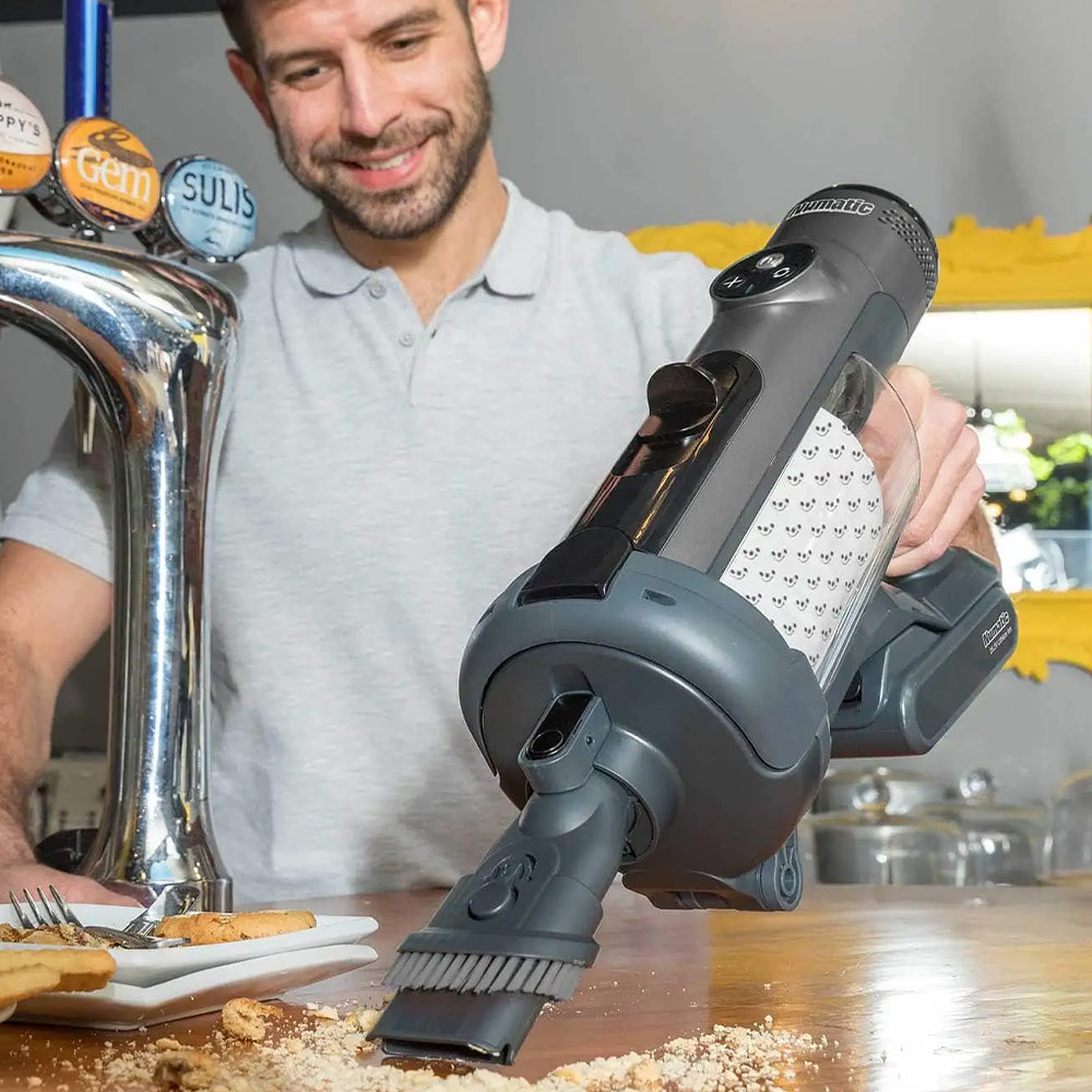 Nacecare Numatic The Quick Commercial Cordless Stick Vacuum suction