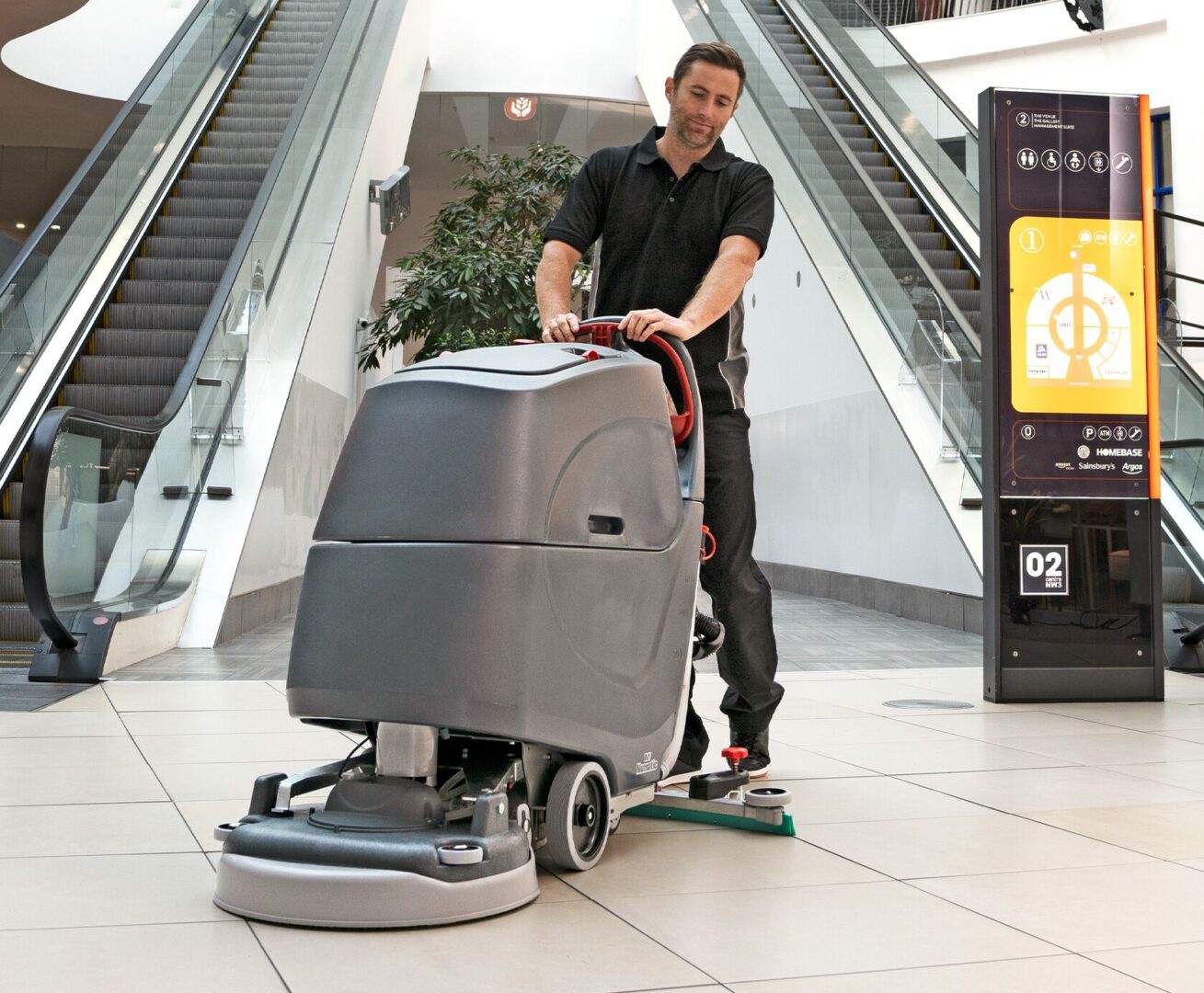 Numatic TBL 1620/50T 20" Traction Drive Battery Scrubber