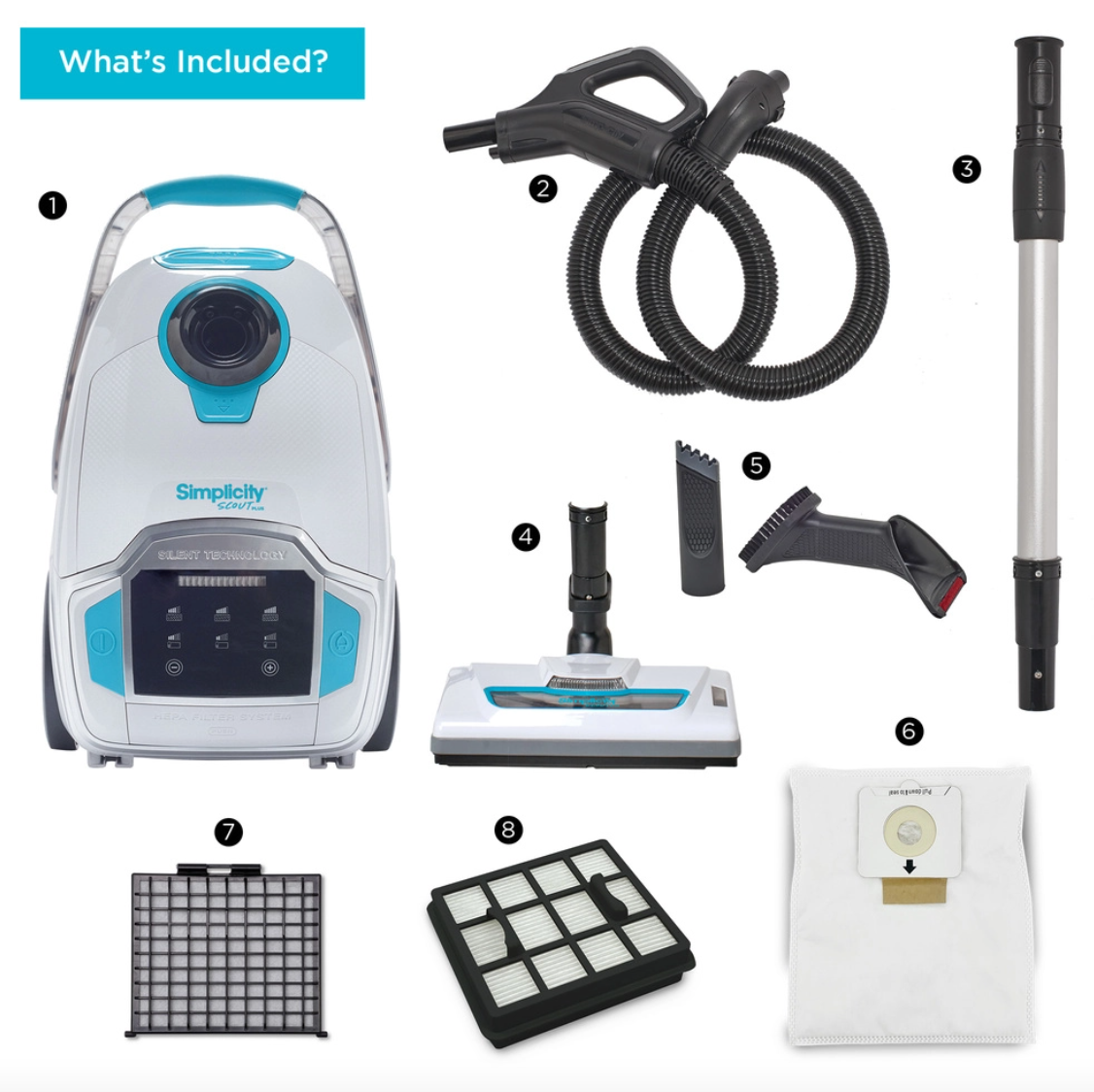 Simplicity Scout Plus Canister Vacuum Simplicity