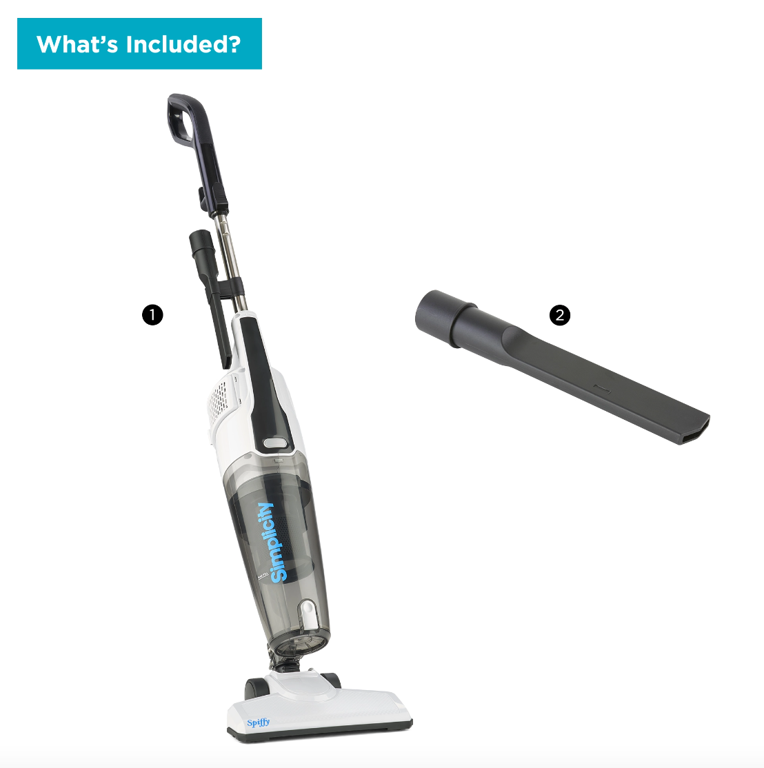 Simplicity Spiffy Bagless Stick Vacuum