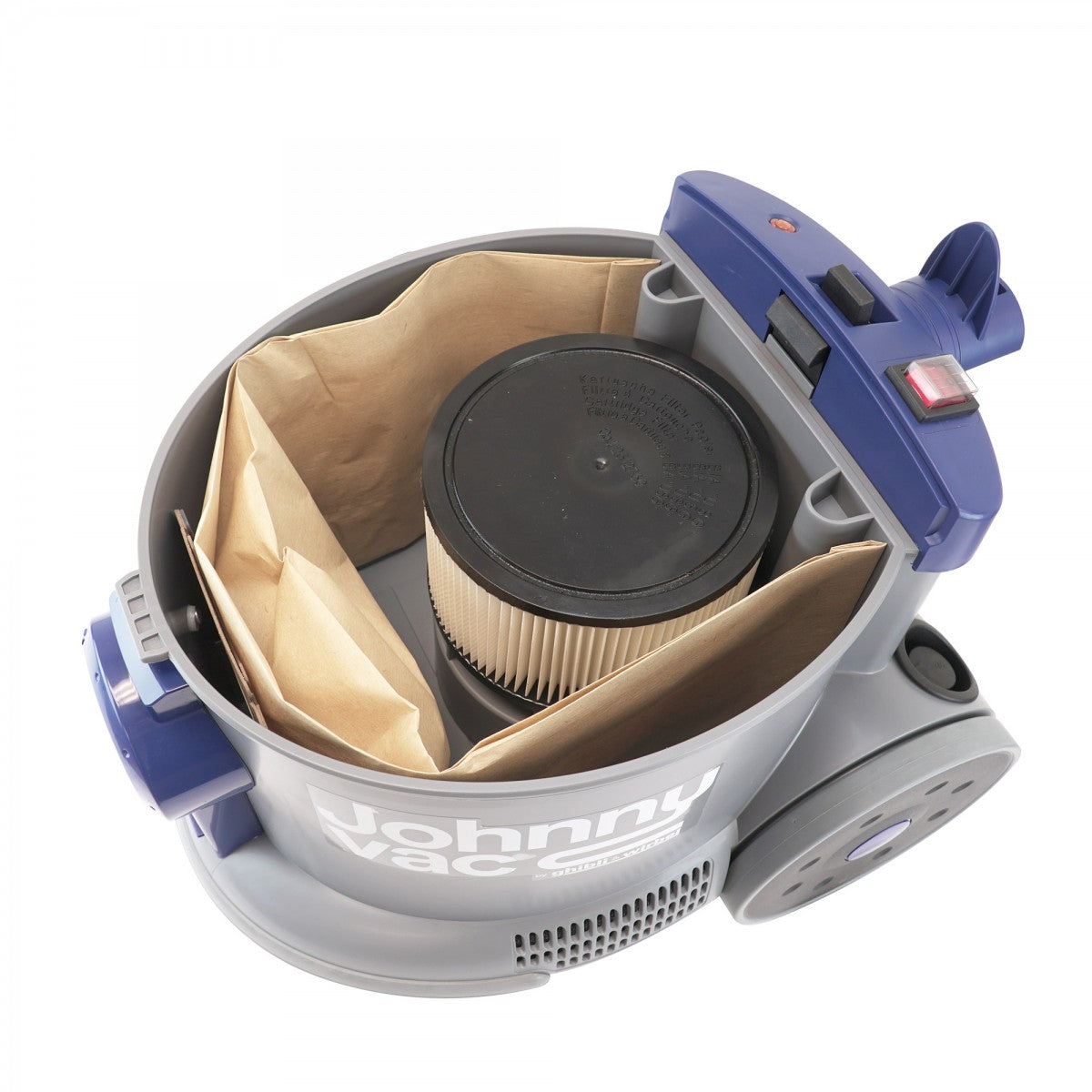 Johnny Vac AS6 bag filter inside vacuum