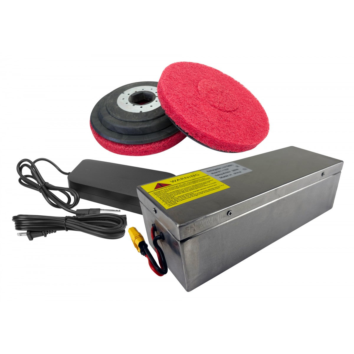 Johnny Vac JVC43B Autoscrubber brushes and charger and battery
