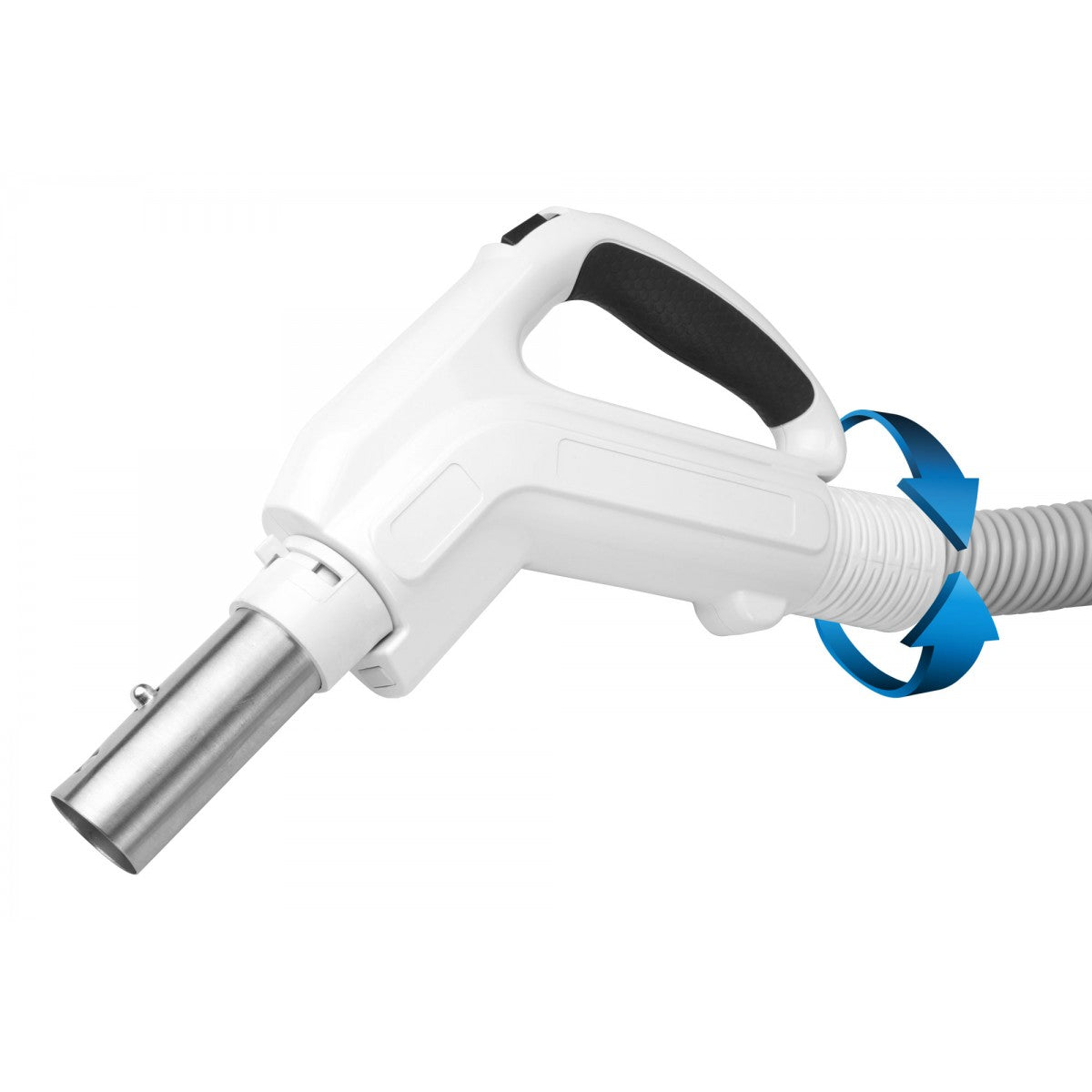 Johnny-Vac Electric Central Vacuum Hose with 3-Way Switch Grey (30, 35ft) Johnny Vac
