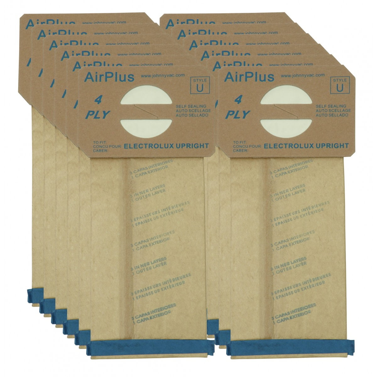 Electrolux Aerus Style U Upright Bags 12 Pack Electrolux