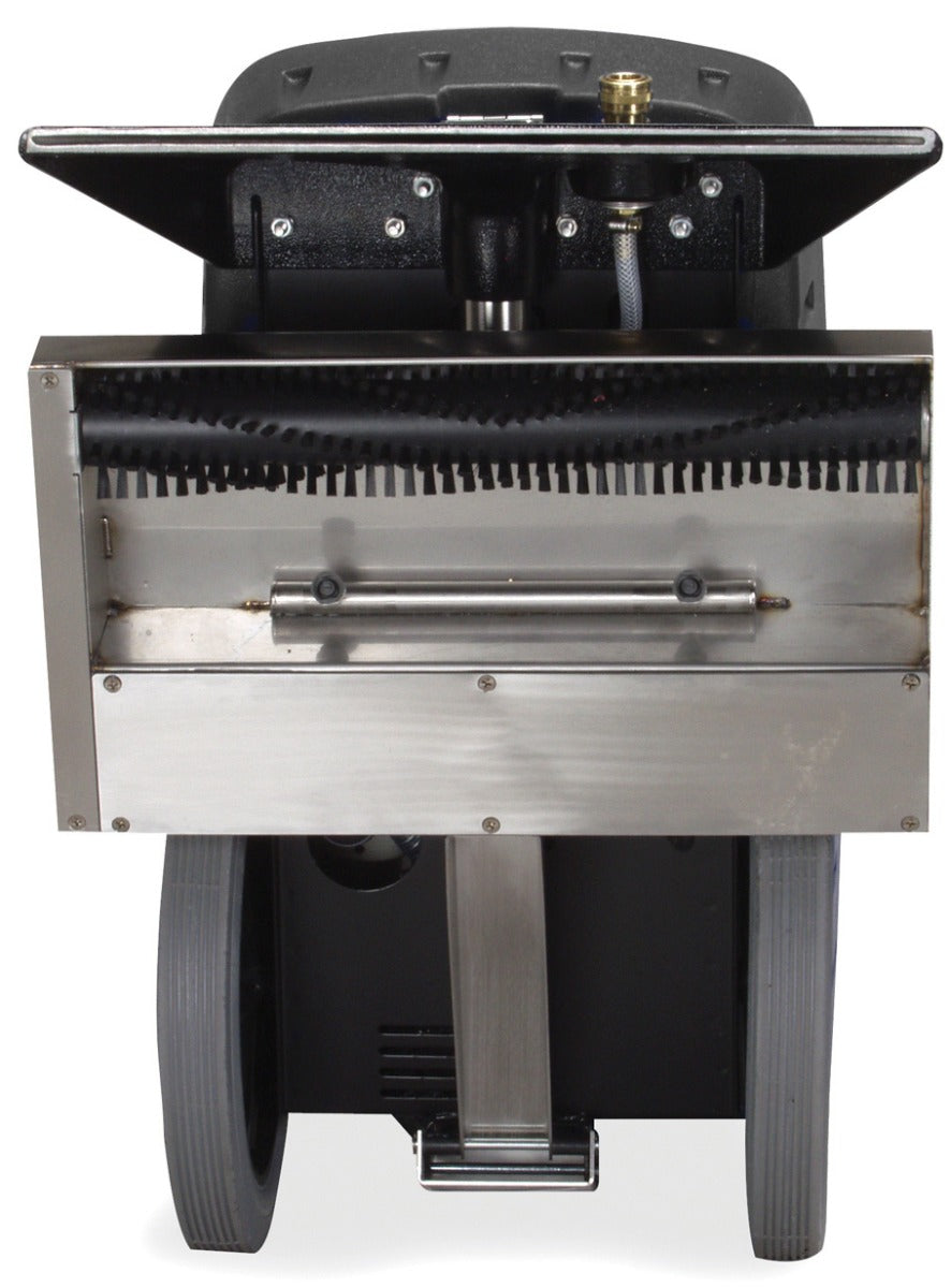 Powr-Flite PFX900S Prowler Self-Contained Carpet Extractor under view of brush and suction port