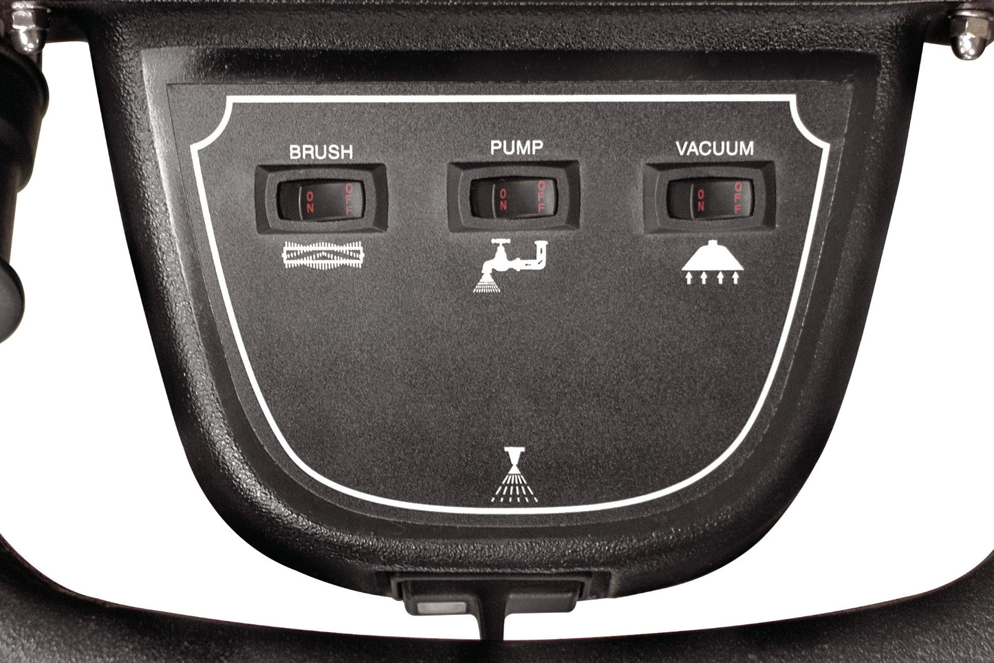 Powr-Flite PFX900S Prowler Self-Contained Carpet Extractor switch controls