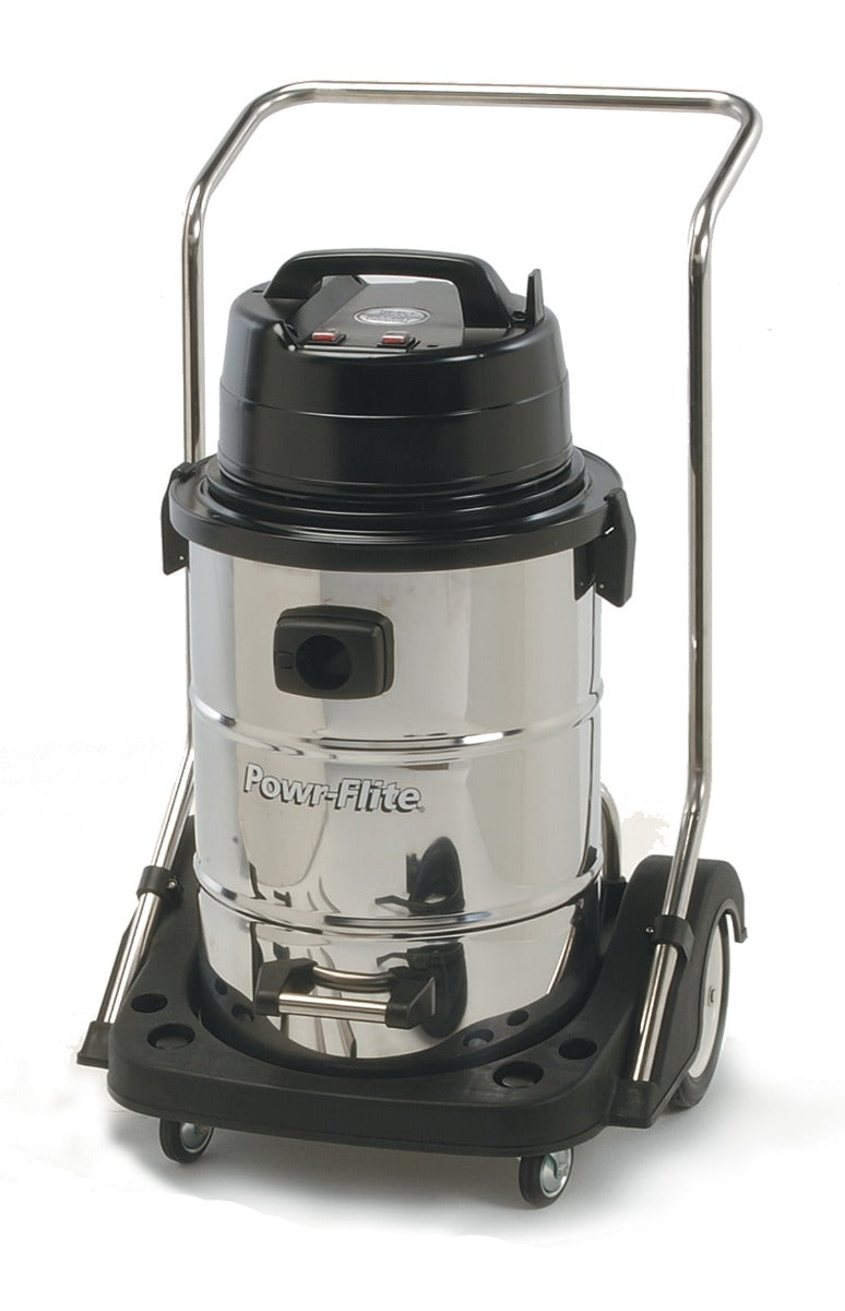 Powr-Flite Wet Dry Vacuum 20 Gallon Dual Motor with Stainless Steel Tank PF57