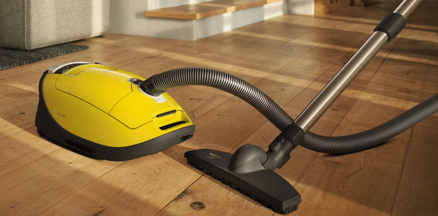 Dynamic Vacuums Miele C3 Excellence Yellow Miele On FLoor