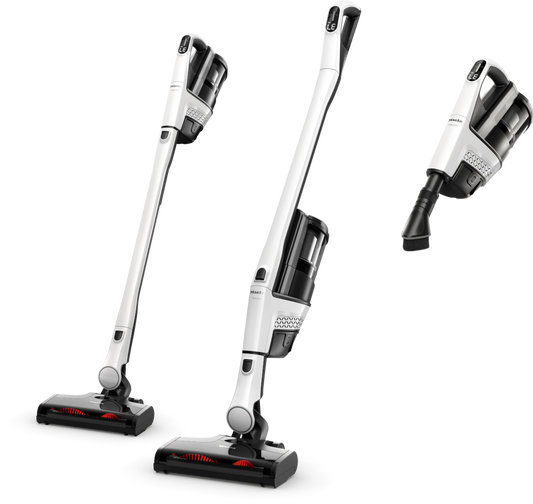 Miele Triflex HX3 cordless vacuum cleaner with floor head and attachments