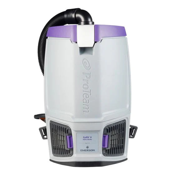ProTeam GoFit 6 Backpack Vacuum – 6 Qt. with Xover Multi-Surface Telescoping Wand Tool Kit (107696)