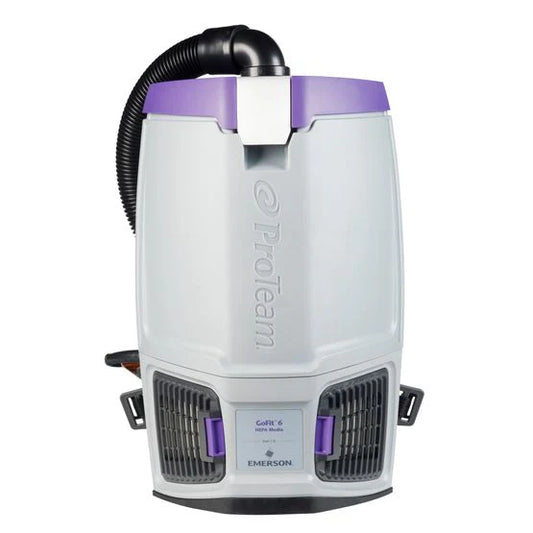 ProTeam GoFit 6 Backpack Vacuum – 6 Qt. with Xover Multi-Surface Telescoping Wand Tool Kit (107696)