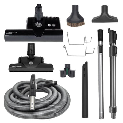 Sebo Premium ET-2 Power Head Central Vacuum Accessory Kit black