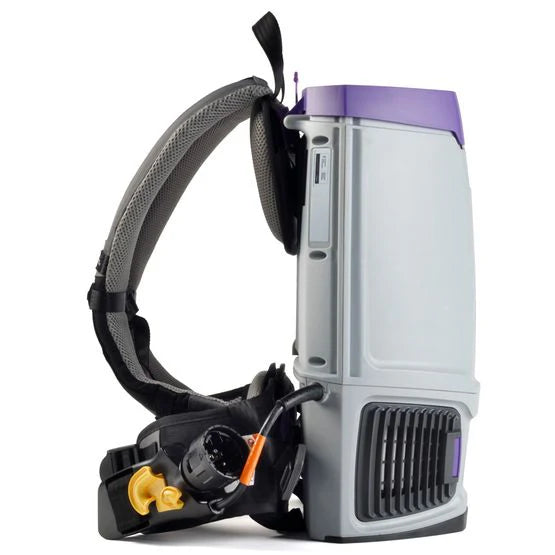 ProTeam GoFit 6 Backpack Vacuum – 6 Qt. with Xover Multi-Surface Telescoping Wand Tool Kit (107696)