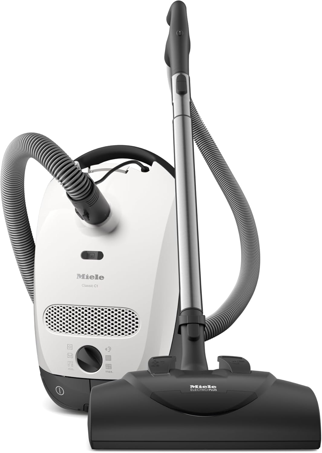 Miele Classic C1 Cat & Dog PowerLine Canister Vacuum - Lotus white