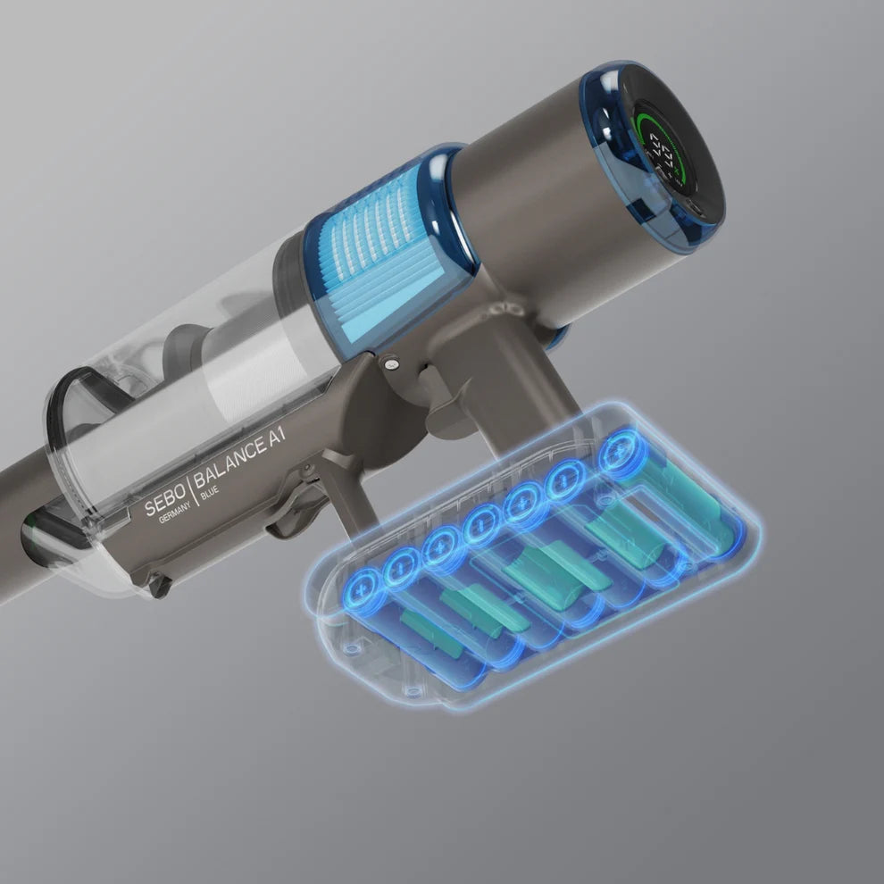 SEBO Balance A1 Cordless Stick Vacuum - Magenta
