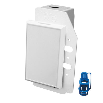 White Central Vacuum Super Valve Fitting 120V