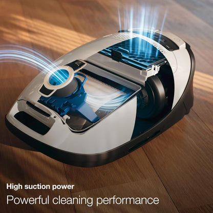 Miele Classic C1 Cat & Dog PowerLine Canister Vacuum - Lotus white