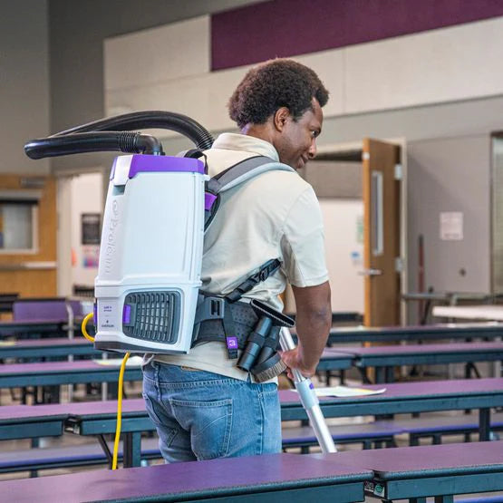 ProTeam GoFit 6 Backpack Vacuum – 6 Qt. with Xover Multi-Surface Telescoping Wand Tool Kit (107696)