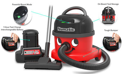 Numatic Henry NBV 240NX Cordless Canister Vacuum Cleaner