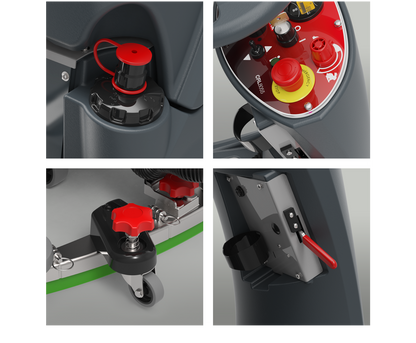 Numatic CRL 2128/100T 28" Compact Ride-on Scrubber