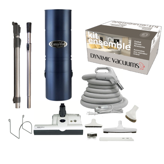 CanaVac CV790 Central Vacuum System with Deluxe SEBO ET-2 Powerhead Package