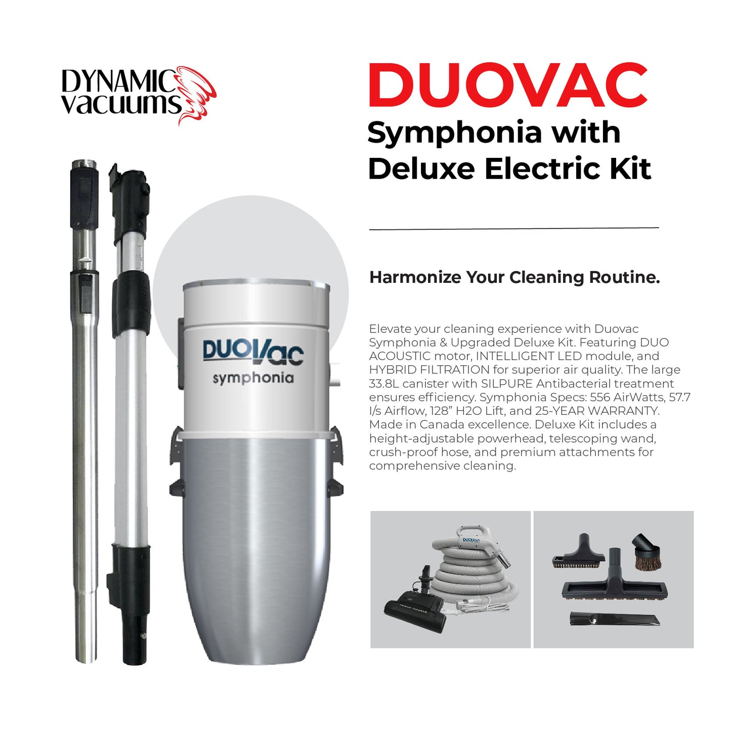 Duovac Symphonia with Deluxe Electric Kit