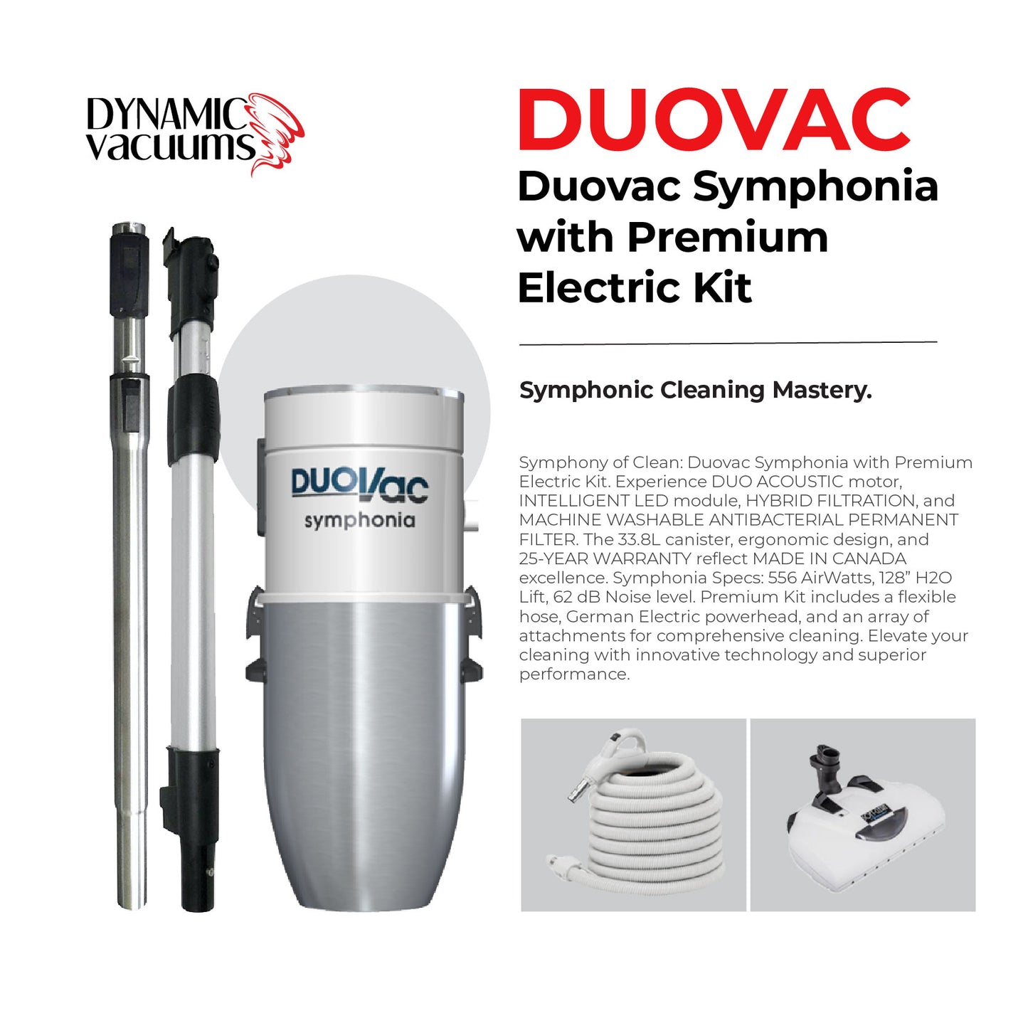 Duovac Symphonia with Premium Electric Kit