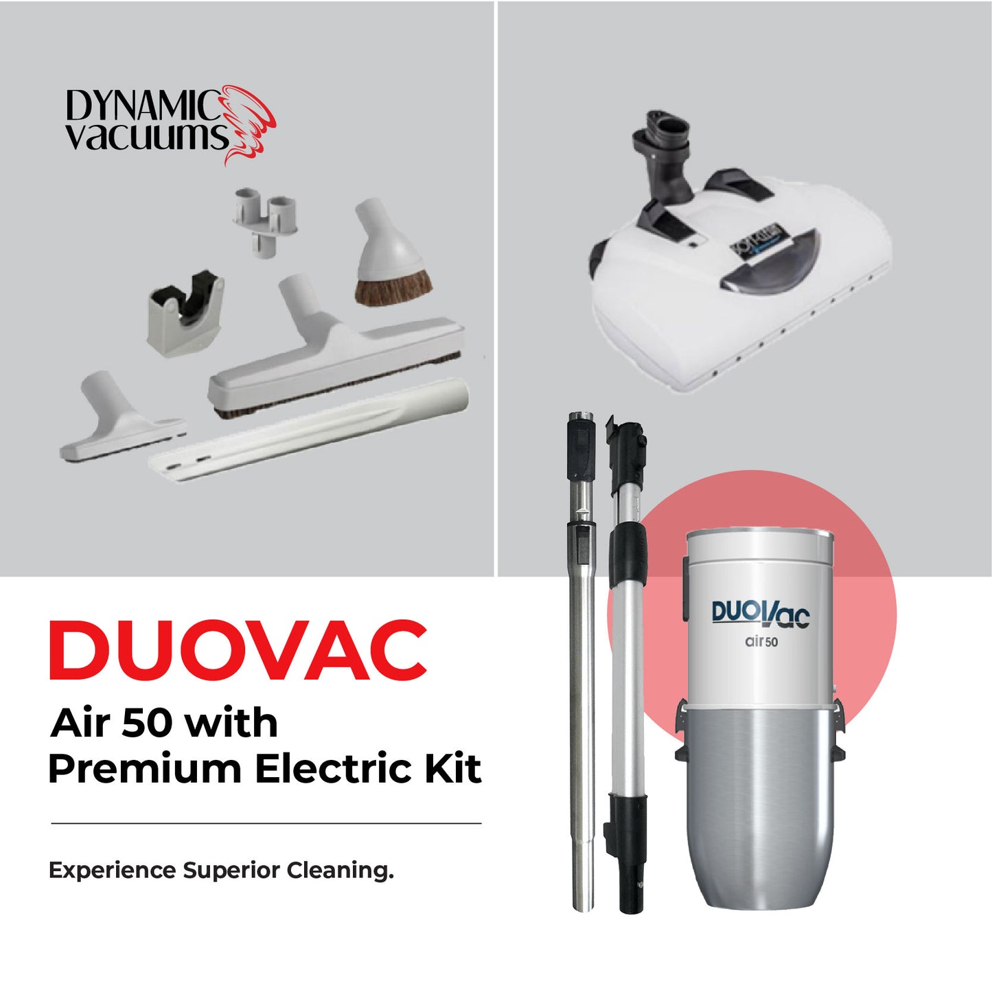 Duovac Air 50 with Premium Electric Kit