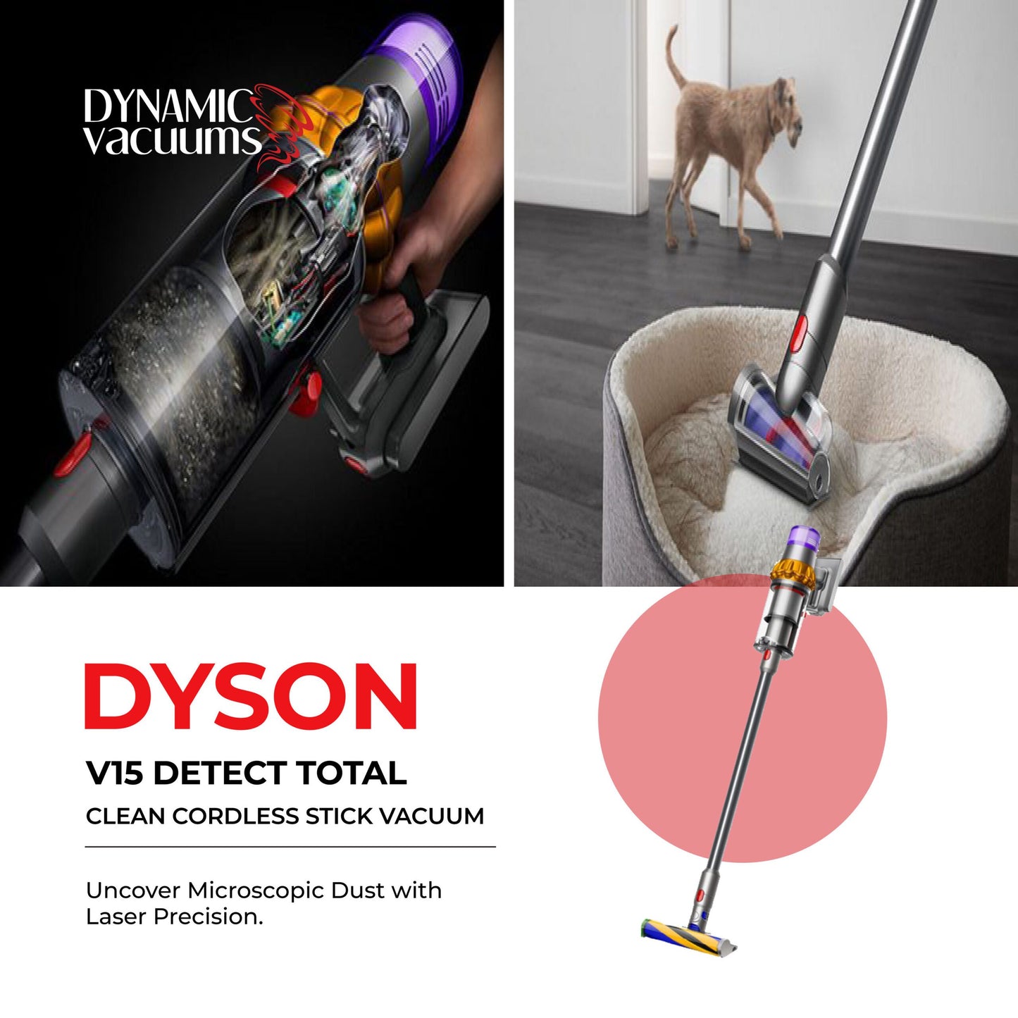 Dyson V15 Detect Total Clean Cordless Stick Vacuum