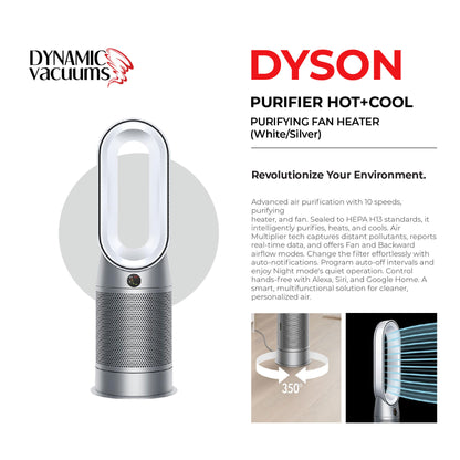 Dyson Purifier Hot+Cool Purifying Fan Heater (White/Silver) ** Latest Technology**