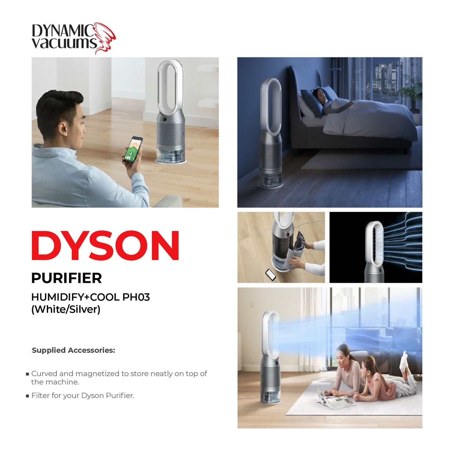 Dyson Purifier Humidify+Cool PH03 (White/Silver)