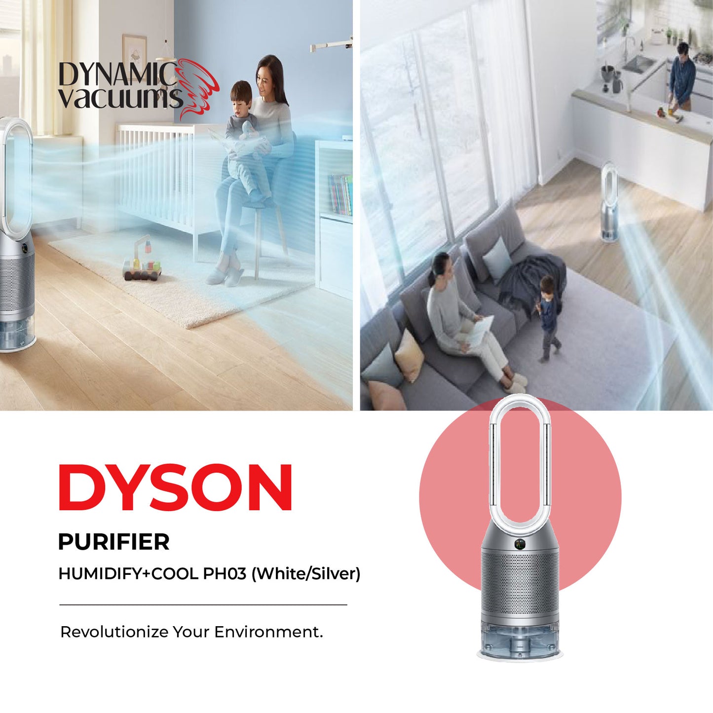 Dyson Purifier Humidify+Cool PH03 (White/Silver)