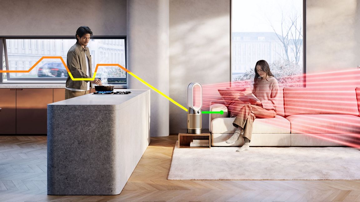 Dyson Purifier Hot+Cool HP2 De-NOx (White/Gold)