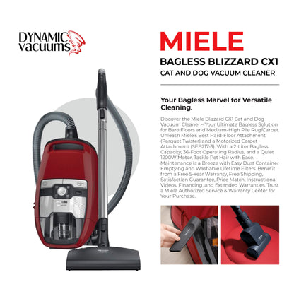 Miele Bagless Blizzard CX1 Cat and Dog Vacuum Cleaner