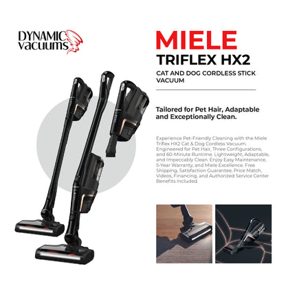 Miele Triflex HX2 Cat and Dog Cordless Stick Vacuum