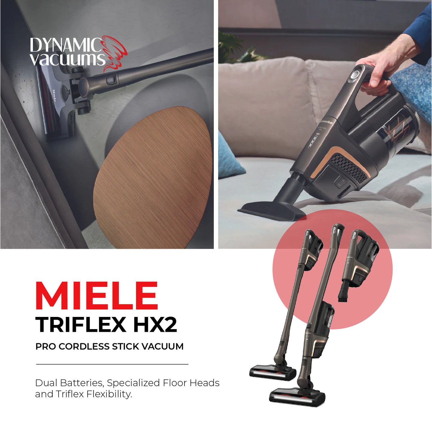 Miele Triflex HX2 Cat and Dog Cordless Stick Vacuum