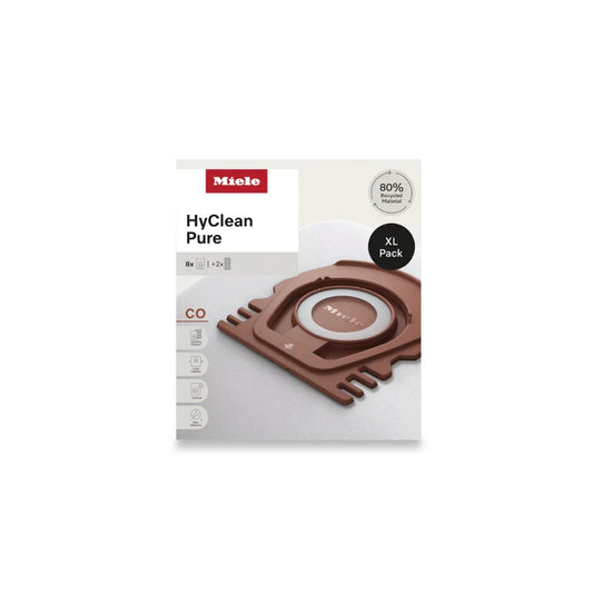 Miele XL HyClean Pure CO Pack of 8 Vacuum Bags - For M1 Models