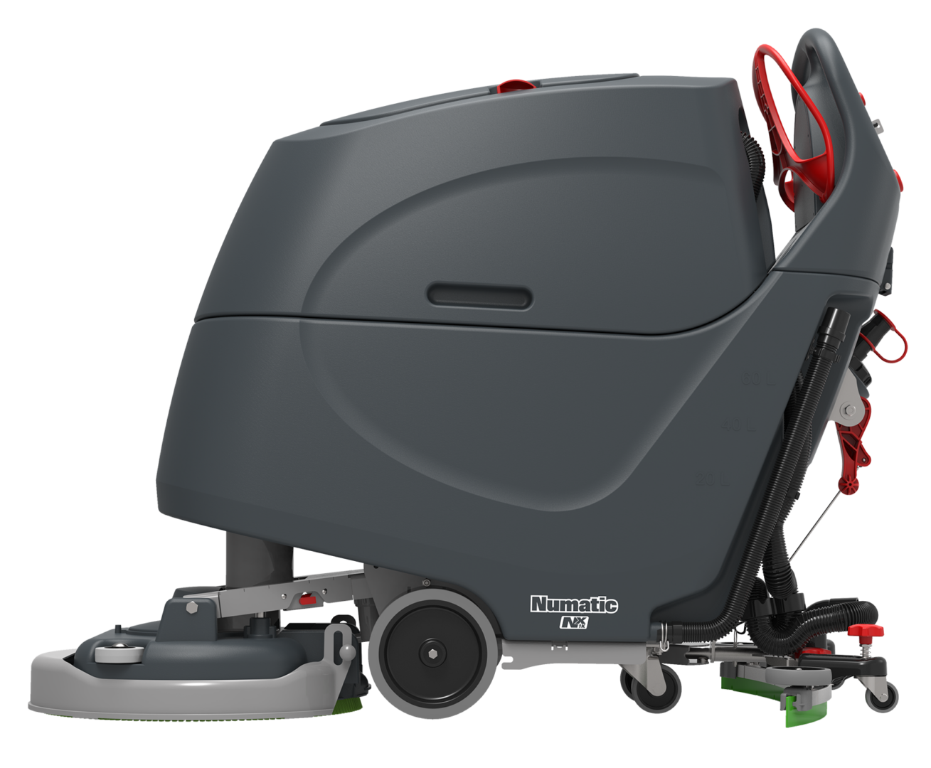 Numatic TBL 1620/100T 20" Traction Drive Battery Scrubber 2 Batteries