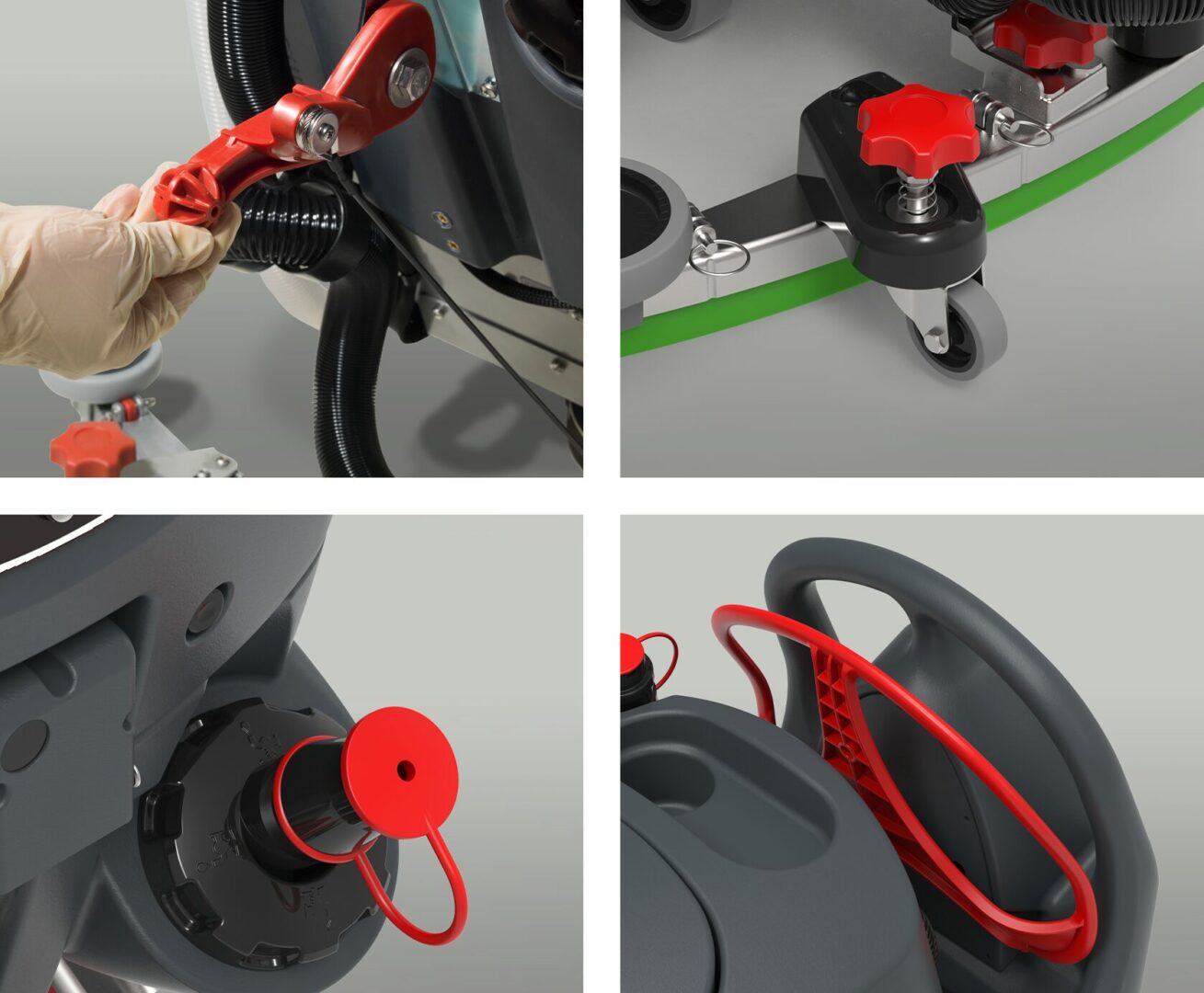 Numatic TBL 1620/100T 20" Traction Drive Battery Scrubber 2 Batteries