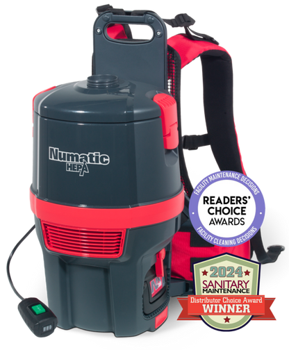 Numatic NaceCare Lattitude RBV150NXH  – Hepa Battery Powered Backpack Vacuum